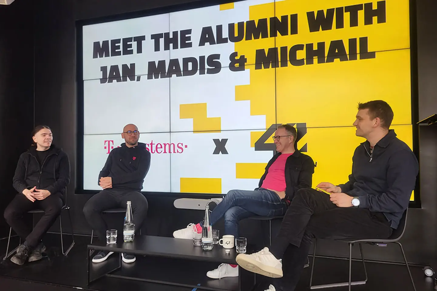 4 men on the stage
