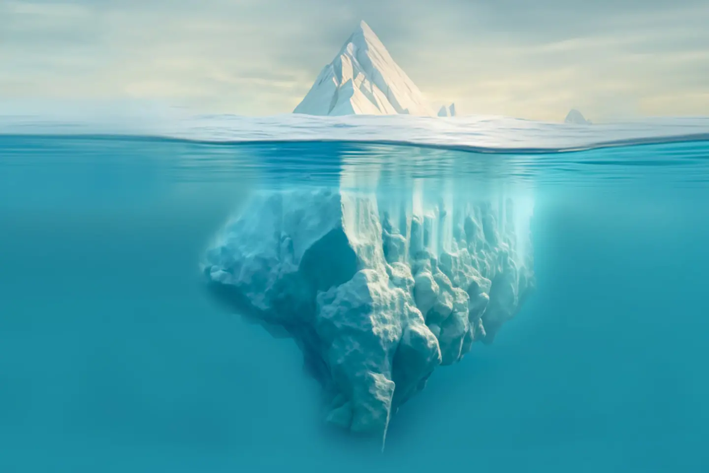 Illustration eines Eisbergs - Die Macht des Unterbewusstsein