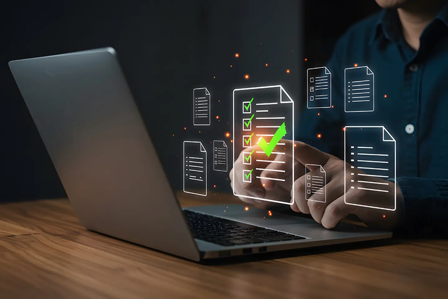 Digitales Dokumentenmanagement (KI-generiertes Bild)
