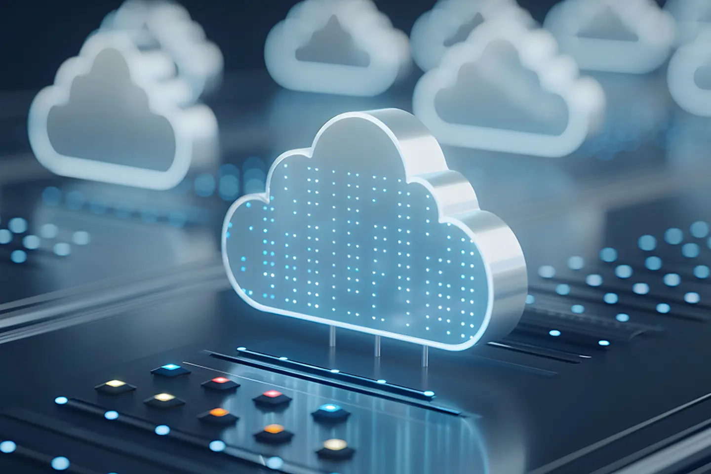AI-generated image - Virtual representation of a cloud.